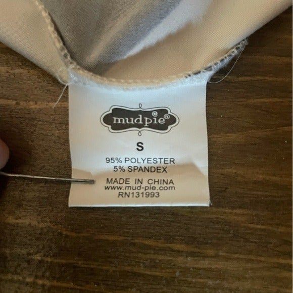 Mud Pie Womens Drew Tunic Shirt Dress Long Sleeves Pearl / Black Size Small. - Picture 10 of 11